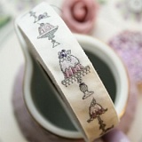 Тесьма декоративная "Пирожные", ширина 20мм, Acufactum Ute Menze,