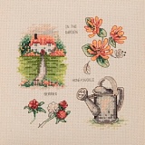 Набор для вышивания Anchor "Honeysuckle Cottage" /Жимолость Коттедж/ 16*16см, MEZ Венгрия, PCE978