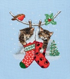    Anchor "Christmas Kittens" 19,5*16,5, MEZ , PCE0504