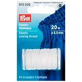 Эластичная нить-д/шитья  (резинка), 20м, d 0.5мм, белая, 31% эластан, 69%полиэ, 1катушка на 970026 