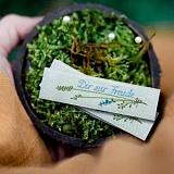 Этикетка тканая "Dir zur Freude" 20*70мм, 100% полиэстер, Acufactum Ute Menze, 35280