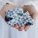 Тесьма декоративная "Квадраты", ширина 16мм, Acufactum Ute Menze,