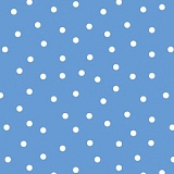 Ткань "Горошек большой синий и белый", ширина 155см, Acufactum Ute Menze, 3523-760