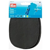Заплатки пришивные 10*14см, 100% кожа наппа, темно-серый, 2шт в упаковке, Prym, 929271