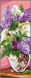 *  Канва-страмин Royal Paris с рисунком "Bouquet de Lilas" 49*19см, MEZ Венгрия, 9880137-00115