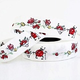 Тесьма декоративная "Жук с цветочной тележкой", ширина 20мм, Acufactum Ute Menze,