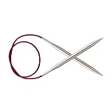 Спицы круговые "Nova" 3,75мм/120см, латунь с гальваническим покрытием, серебристый, KnitPro, 11366