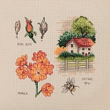 Набор для вышивания Anchor "Garden View" /Вид на сад/ 16*16см, MEZ Венгрия, PCE979