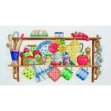 Набор для вышивания Anchor "The Kitchen Shelf" 20*38см, MEZ Венгрия, PCE757
