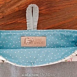 Этикетка тканая "selbstgemacht" 20*55мм, 100% полиэстер, Acufactum Ute Menze, 35298