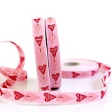 Тесьма декоративная "Сердечки", ширина 10мм, Acufactum Ute Menze,