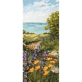 Набор для вышивания Maia "Clifftop Footpath View" 28,5*12,5см, MEZ Венгрия, APC415