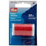 Эластичная нить для шитья, диаметр 0,5мм (50% эластан, 50% полиамид), красный, Prym, 970019