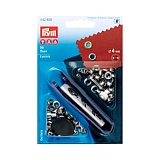 Блочки для ремня, внутренний диаметр 4мм, латунь, черный, 50шт в упаковке, Prym, 542402