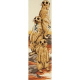 Набор для вышивания Anchor "Meerkats" 47*14см, MEZ Венгрия, PCE772