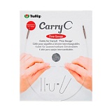 Тросик поворотный для съемных спиц CarryC "Fine Gauge", длина 40см, пластик, Tulip, CTMM-70