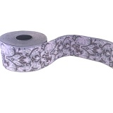 Лента атласная "Фиолетовый орнамент"", ширина 50мм, Acufactum Ute Menze, 35075-02