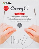 Тросик поворотный для съемных спиц CarryC "Fine Gauge", длина 100см, пластик, Tulip, CTMM-73
