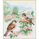 Набор для вышивания Anchor "Spring Sparrow" 19,5*16,5см, MEZ Венгрия, PCE0500