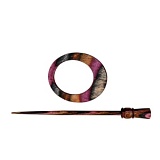 Застежка фибула, коллекция Lilac - Omega, дерево, KnitPro, 20823