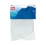 Накладки плечевые полумесяц с липучкой, размерM-L, 160*115*15, белый, 100%полиамид, 2шт на б 993815