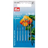 Иглы ручные для вышивки с острием, размер 0,9мм*40мм (№ 22), сталь, серебристый, Prym, 125552