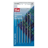 Набор игл для штопки, короткие, размеры № 5/0–1/0, сталь, серебристый, 6шт в наборе, Prym, 124662