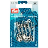 Булавки английские со спиралью, длина 38мм, сталь с защитой от коррозии, серебристый, Prym, 085201