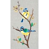 Набор для вышивания Anchor "Blue Tits" 38*20см, MEZ Венгрия, PE650