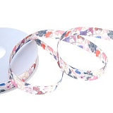 Лента репсовая "Яркие цветы", ширина 15мм, Acufactum Ute Menze, 3648-T6223-15