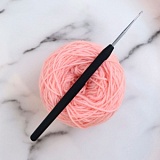 Крючок для вязания с ручкой "Steel" 0,5мм, KnitPro, 30861