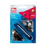 Кнопки "Анорак", диаметр 12мм, латунь, состаренной латуни, 10шт в упаковке, Prym, 390334