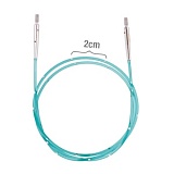 Тросик для съемных спиц "SmartStix", длина около 56 (80)см, заглушки 2шт, ключик, KnitPro, 42174