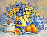 *  Канва-страмин Royal Paris с рисунком "Abricots" 37*47,5см, MEZ Венгрия, 9880132-00212