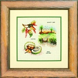Набор для вышивания Anchor "Autumn Leaves" /Осенние листья/ 16*16см, MEZ Венгрия, PCE974